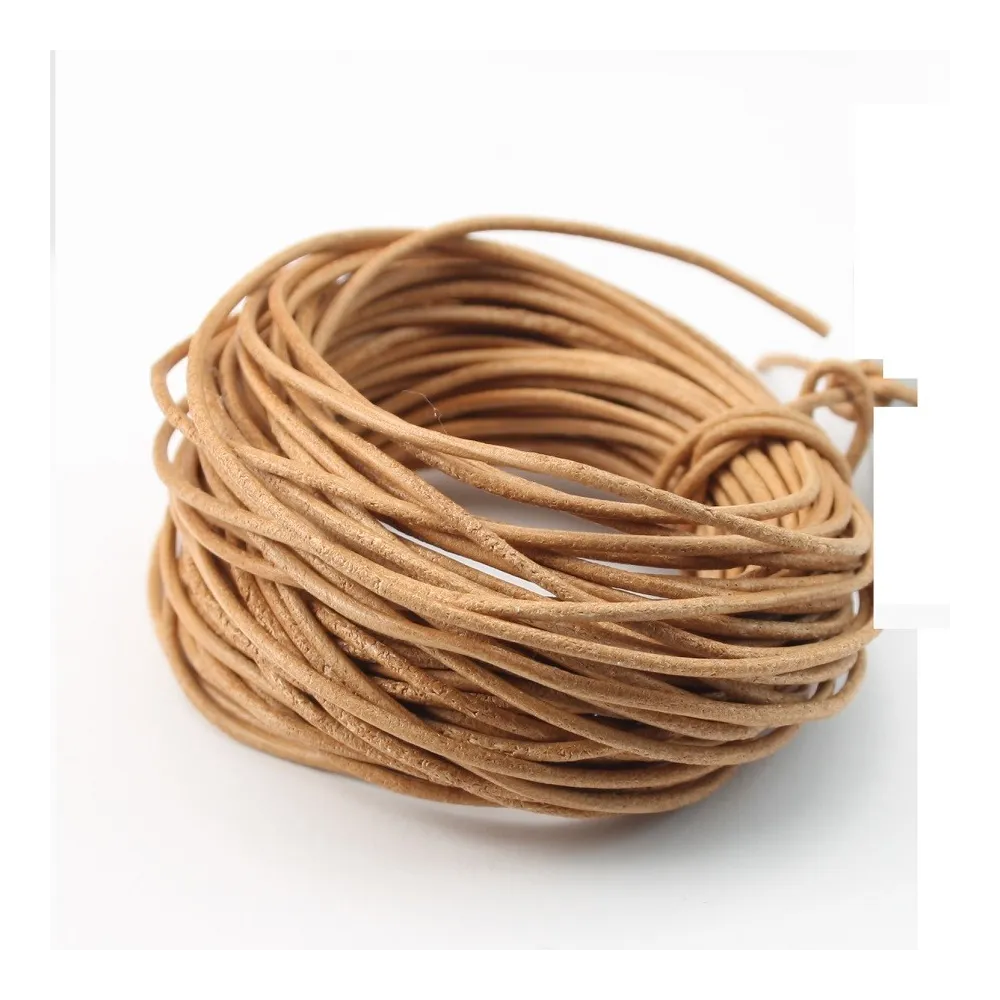 Fil en cuir marron claire 1.0mm x 1m 