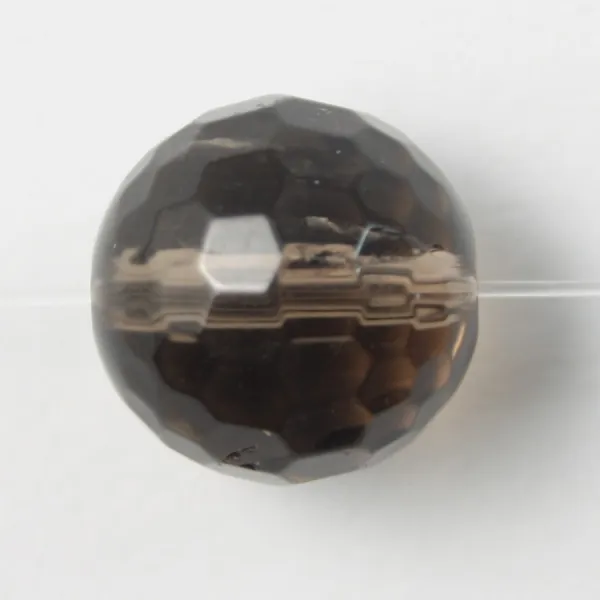 Quartz Fumé Ronde Facette 4mm x 40 cm 