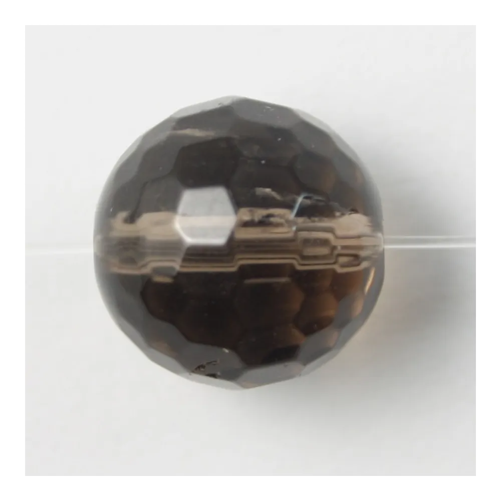 Quartz Fumé Ronde Facette 4mm x 40 cm 
