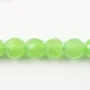 Jade teinte ronde facette 4mm