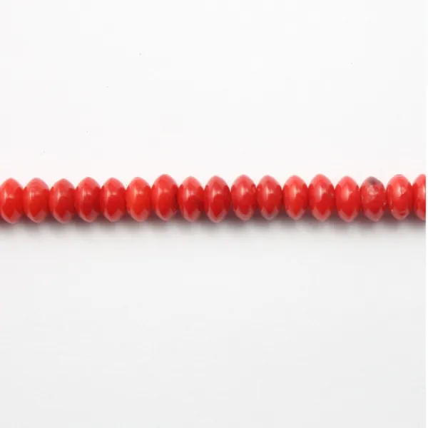 Bambou mer teinte rouge Rondelle