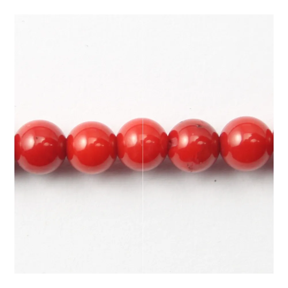 Bambou mer teinte rouge Rond