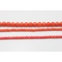 Bamboo mer teinte orange Rond Facette
