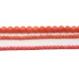 Bamboo mer teinte orange Rond Facette