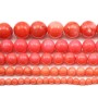 Bamboo mer teinte orange Rond