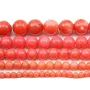 Bamboo mer teinte orange Rond