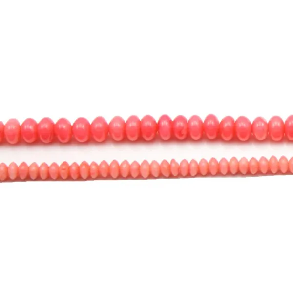 Bamboo mer teinte orange Rondelle