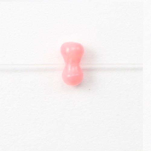 Bambou mer teinté orange OS 3x6mm x 10pcs