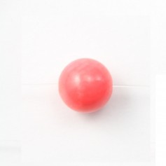 Colored Orange Round Sea Bamboo 8mm x 4 pcs 
