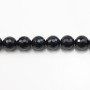 Black Agate Faceted Round 12mm