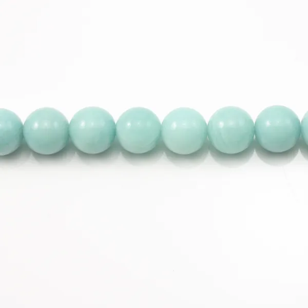 Amazonite, round, 10mm x 39cm