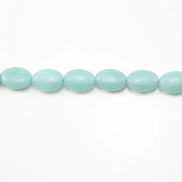 Amazonite, oval, 6x8mm x 40cm