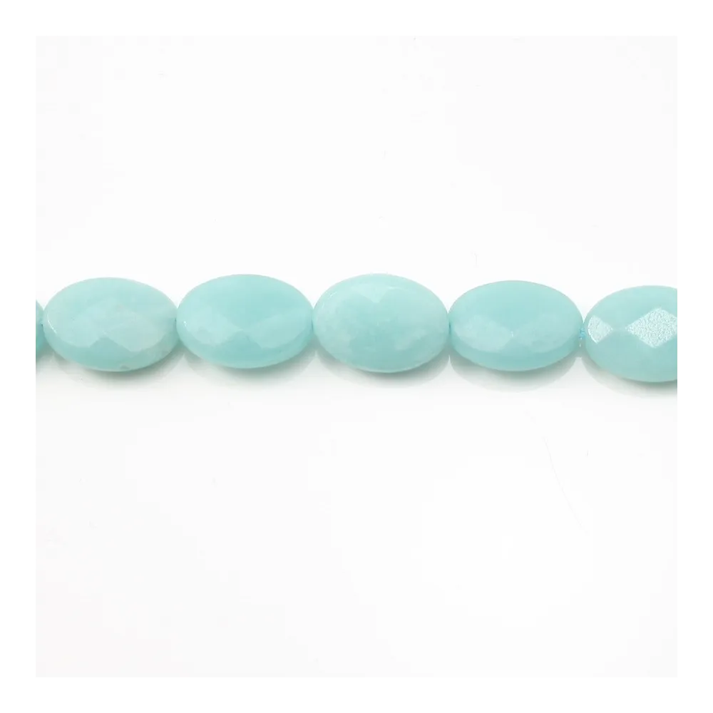 Amazonite Ovale Facette 10x14mm x 40cm
