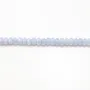 Calcédoine Rondelle Facette 4x6mm x 40cm