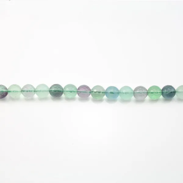 Fluorite Ronde Facette 6mm x 40cm