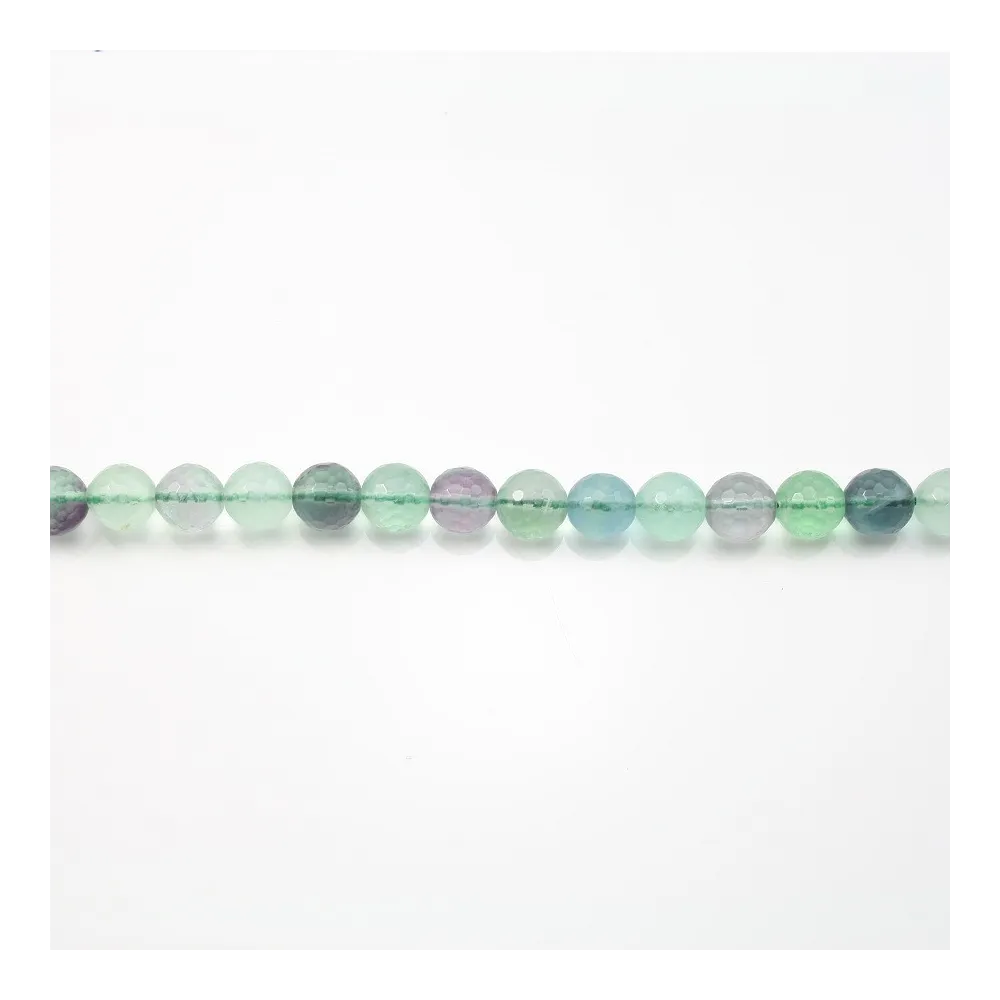 Fluorite Ronde Facette 8mm x 40cm