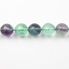 Fluorite Faceted Round 12mm x 40cm