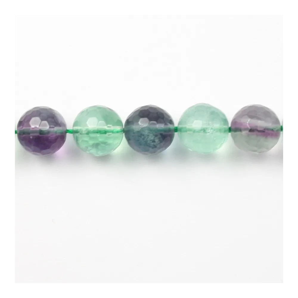 Fluorite Ronde Facette 14mm x 40cm