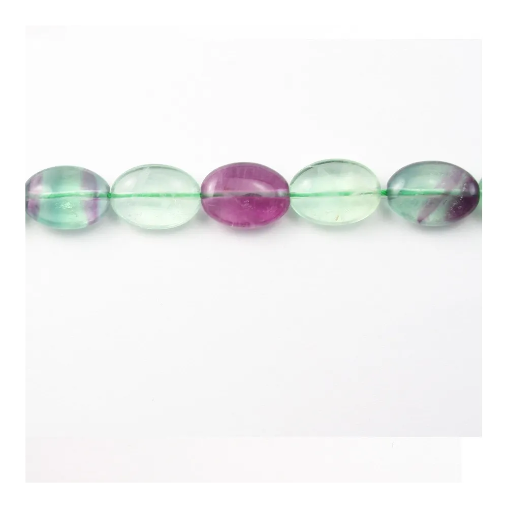 Fluorite Ovale 10x14mm x 40cm