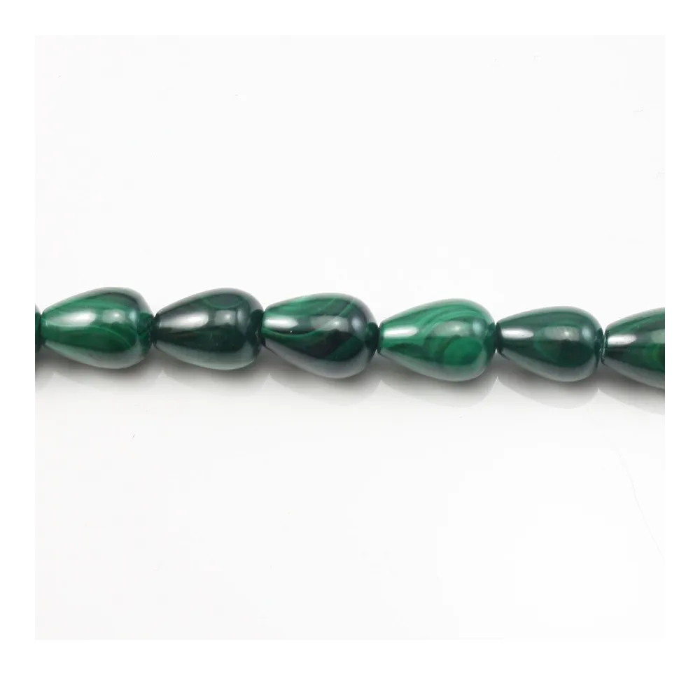Malachite Goutte 8x12mm x 40cm