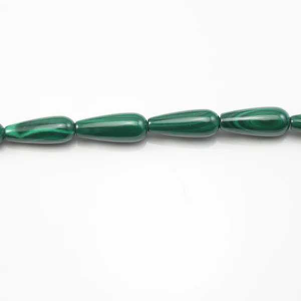 Malachite Goutte 7x15mm x 40cm