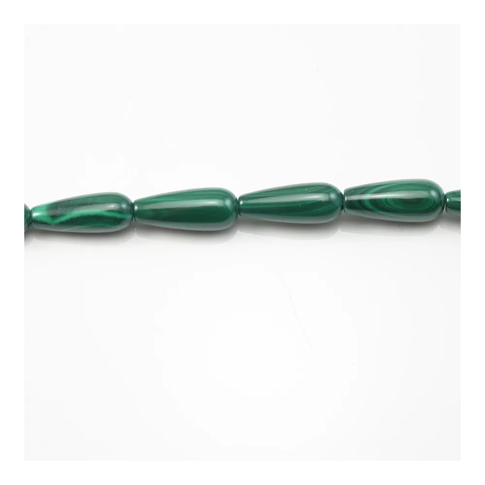 Malachite Goutte 7x15mm x 40cm