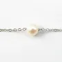 Bracelet chaîne argent 925 perle d'eau douce 