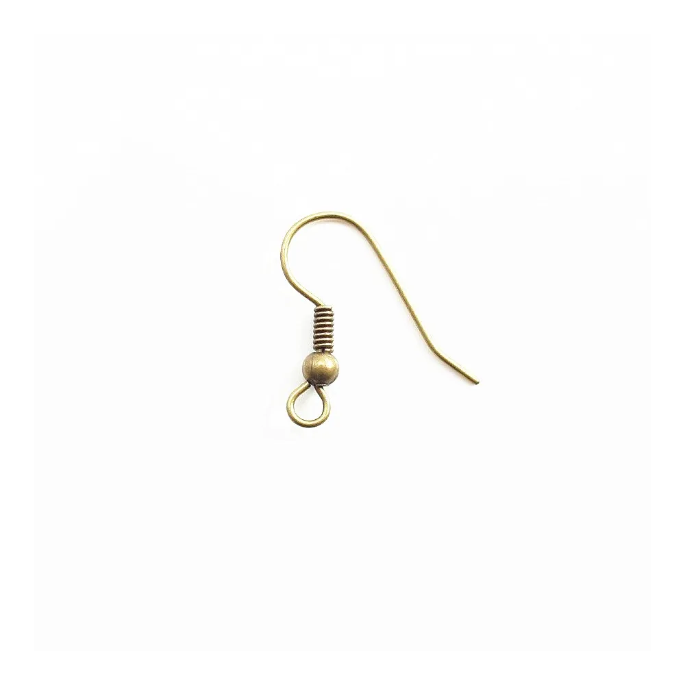 Crochets d'oreilles bronze 19mm x 6pcs