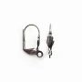 Dormeuse with shell black tone  x 16mm x 4pcs