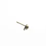 Clous d´oreilles demi-boule bronze 3mm x 10pcs