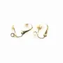 Clip boule avec anneau dorée 13mm x 4pcs