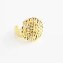 Filigreed ring base gold tone 19.5mm x 1pc