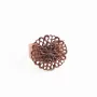 Bague réglable support estampe cuivre 19.5mm x 1pc