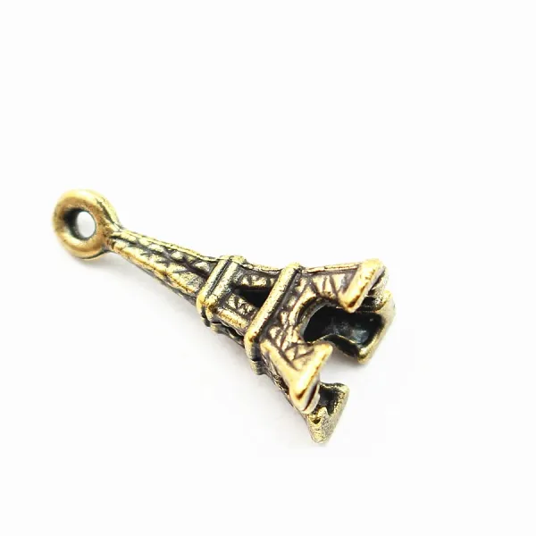 Eiffel Tower charm bronze tone 17mm x 2pcs
