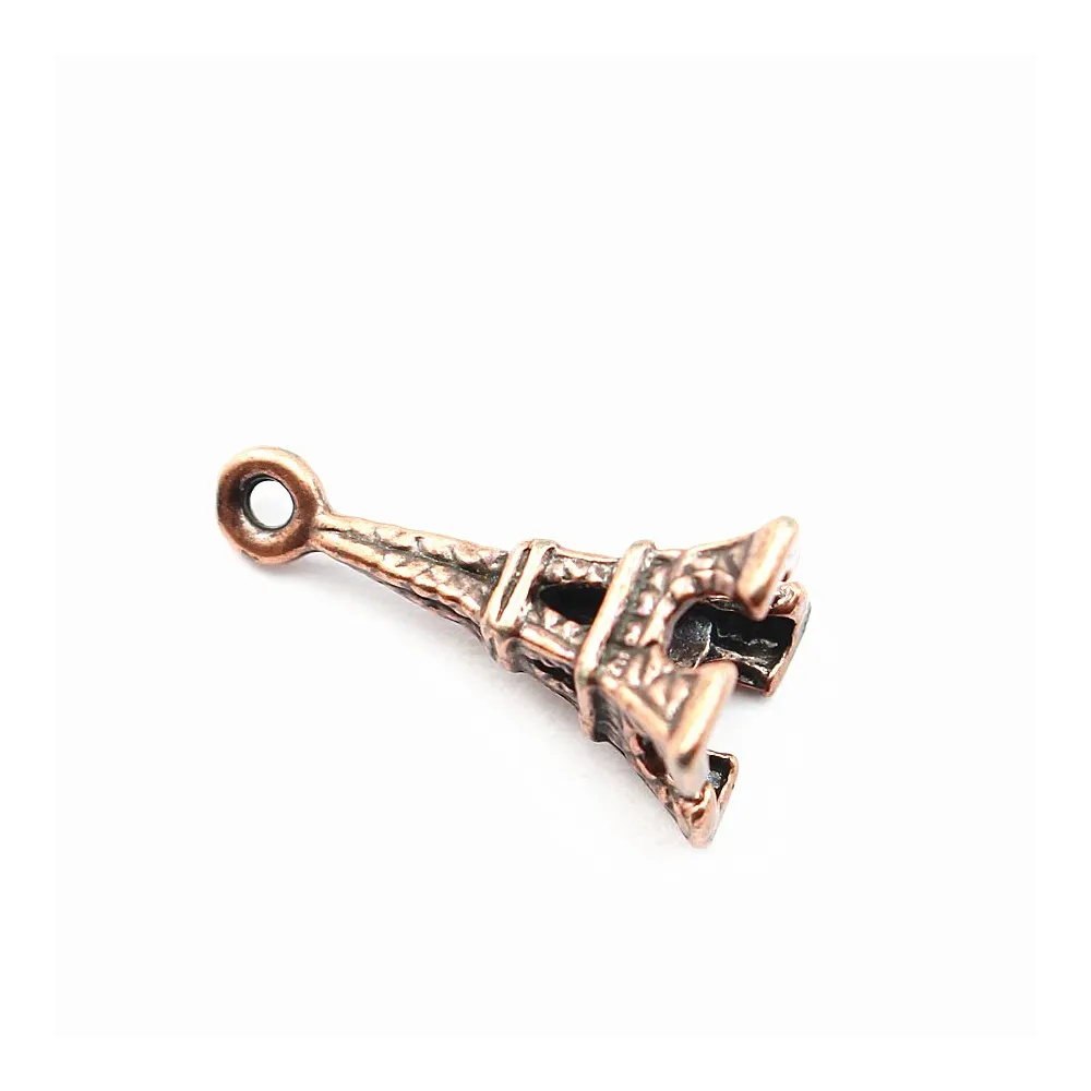 Breloque tour effel cuivre 17mm x 2pc