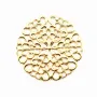 Estampe ronde dorée 25mm  x 1pc