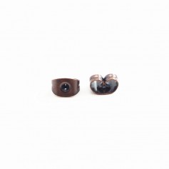 Poussette Earwires old copper tone x 6x4mm x 12pcs