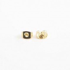 Poussette Earwires gold tone x 6x4mm x 12pcs