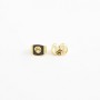 Poussette Earwires gold tone x 6x4mm x 12pcs