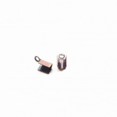 Crimp-end pour cordon old copper tone 1-2mm x 8pcs
