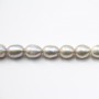  Freshwater Pearle ovale colored 6.5-7mm x 40cm
