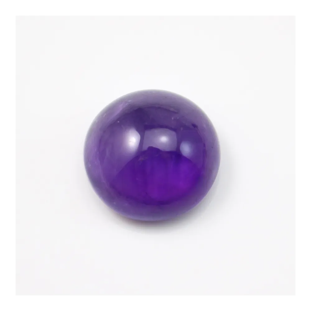 Cabochon amethyste rond 19mm x 1pc