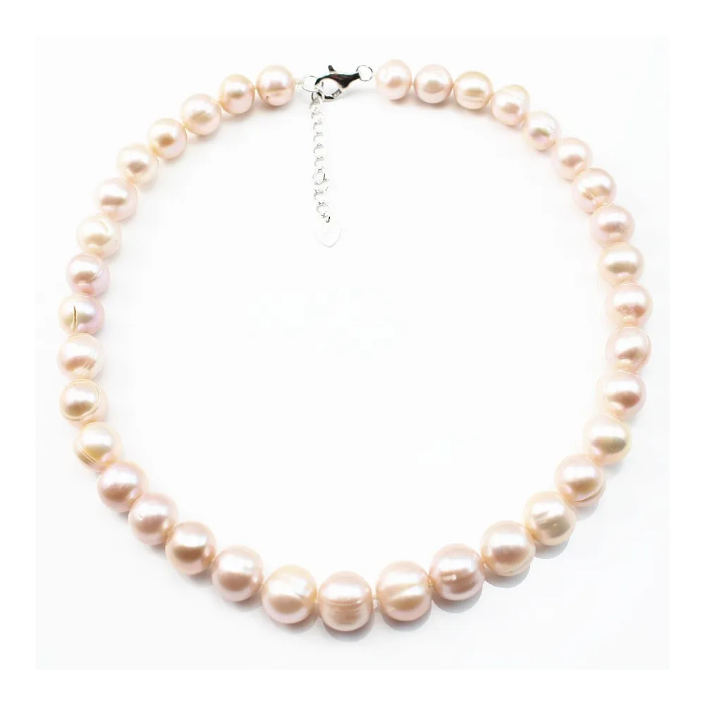 Collier Perle D'eau Douce Mauve