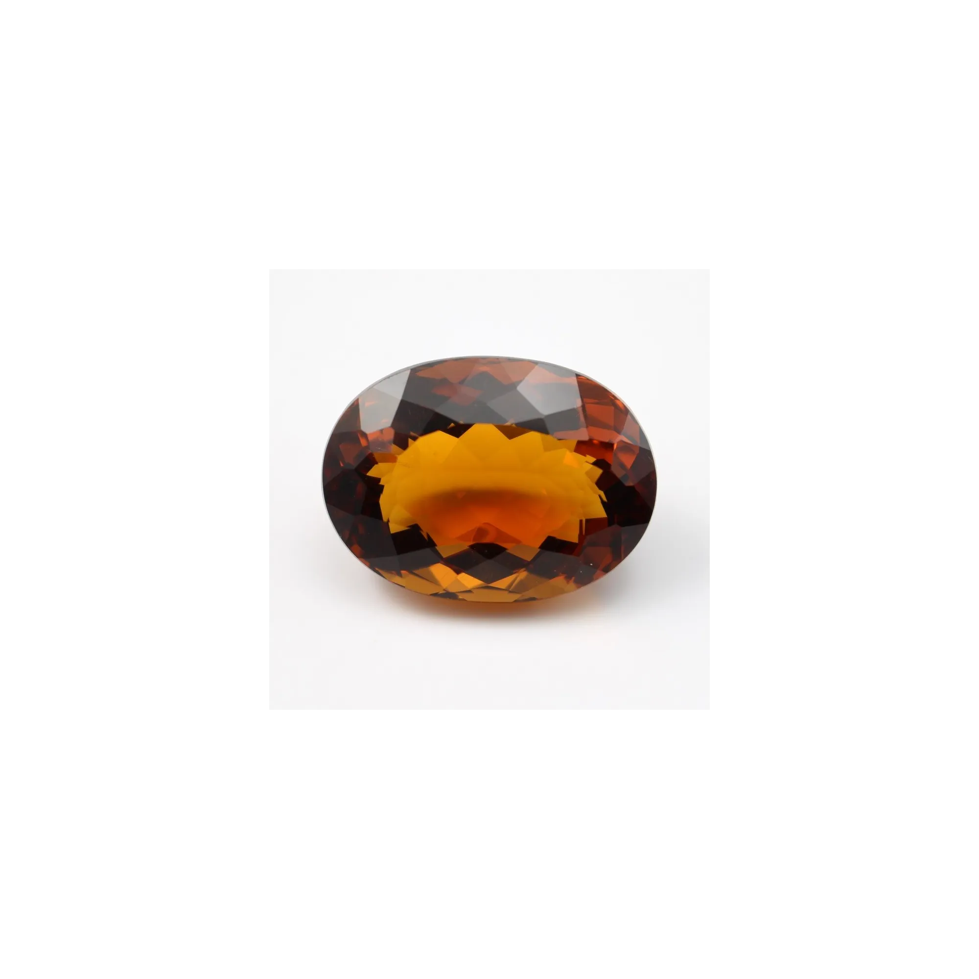 Citrine Naturelle Exceptionnelle 48 Carats - Brésil - Taille Ovale - Jaune Vif - Neuf Étiqueté