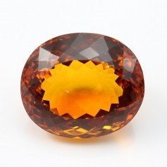 Citrine oval 35.5 x 30.5mm 144.51CTS