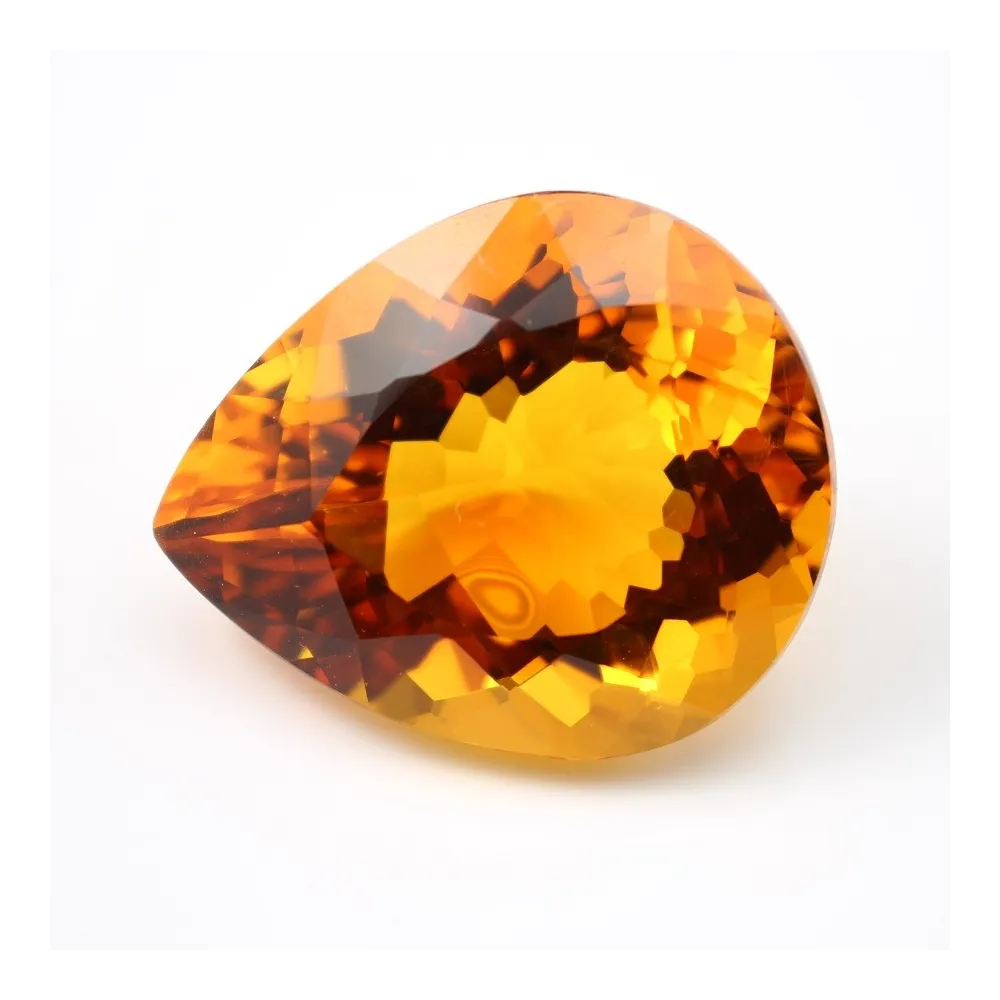 Citrine Poire  38 x 31.5mm 117.37 CTS