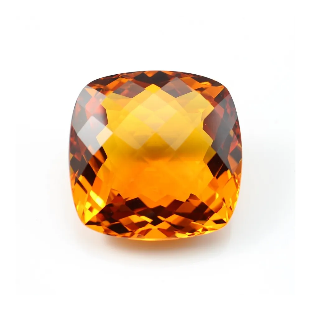 Citrine Coussin 37 x 37 mm 170.45 CTS