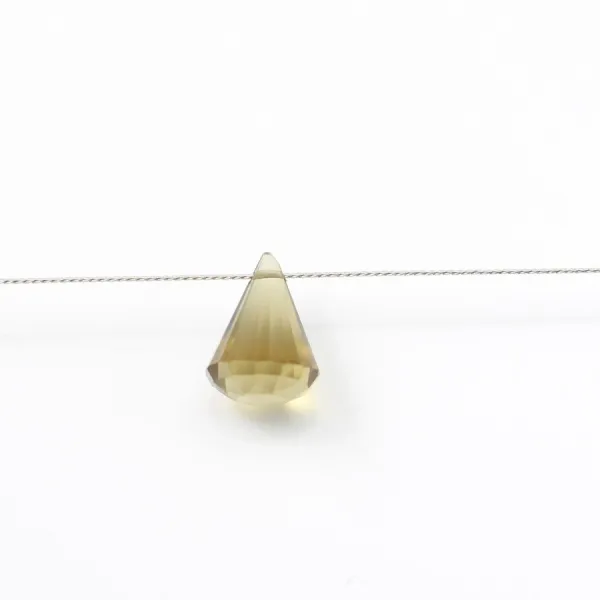 Quartz lemon Goutte Pyramide Facette x 1pc