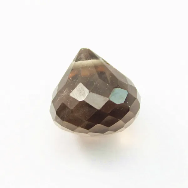 quartez fume faceted Conical x 1pc