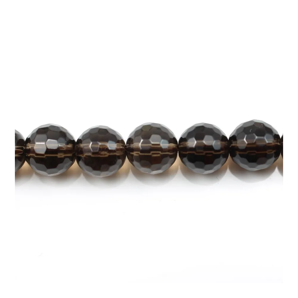 Smoky Quartz Faceted Round 4mm x 40 cm